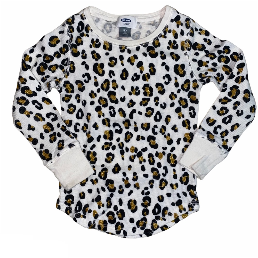 Old Navy Leopard Thermal Top